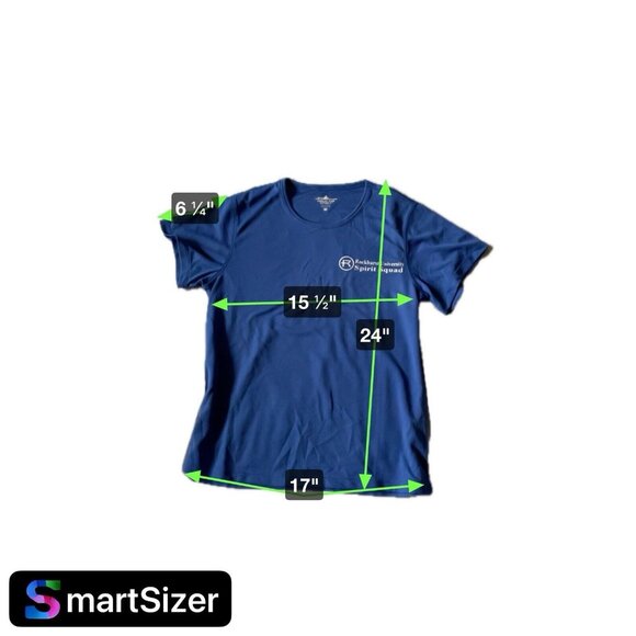 Rockhurst University Spirit Squad Blue Performance T-Shirt By Charles River Spor - Picture 9 of 9